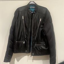 Diesel Hybrid Leather / Puffer  biker  Jacket  XL Very Rare