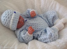 BABY KNITTING PATTERNS DK 13 BOYS OR REBORN DOLLS BY PRECIOUS NEWBORN KNITS
