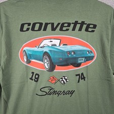 CORVETTE Shirt Mens 2XL Green