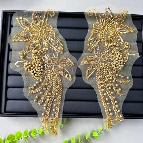 Pair beaded mesh - beaded,
