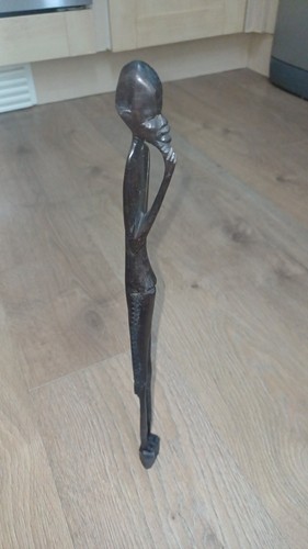 Vintage ebony wooden skeleton - wooden, "skeleton