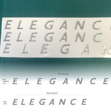 Sticker motorhome caravan, elegance for Burstner 3D gel, silver color