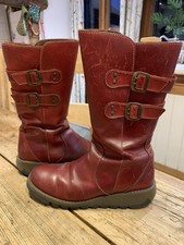 Fly London Women's Leather Red