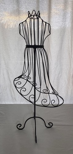 Matte black metal wire female - black,