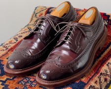 Incredible Leffot x Alden Shell Cordovan Longwing Blucher Shoes 975 10 D Color 8