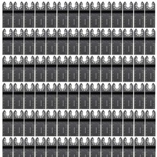 100x Oscillating Multi Tool Saw Blades Set Carbide Metal Wood Cutting Accessorie