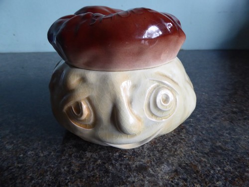 Sylvac face pot bread - -,