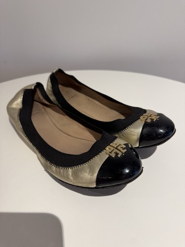 Tory burch black and gold - black,