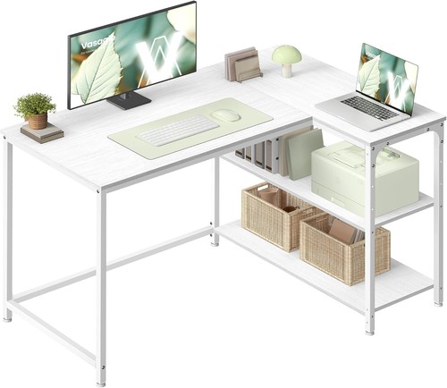 Shaped corner desk - desk,, computer