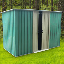 6 X 4FT Metal Garden Shed Outdoor Storage Tool Pent Roof Organizer Tools Box