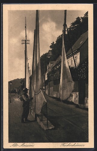 Postcard old meissen - of,
