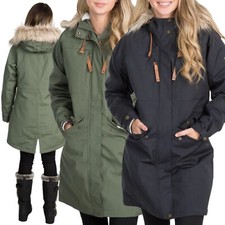 Ladies Trespass Faithful Waterproof Breathable Parka Jacket with Taped Seams