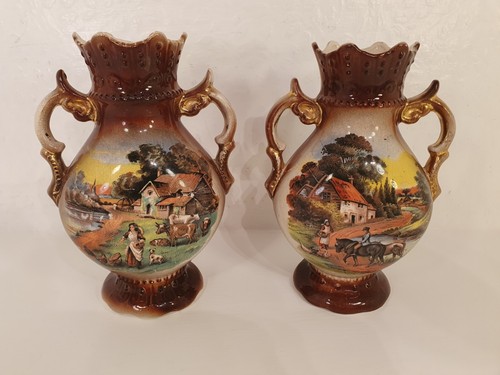 Pair antique english - pair, porcelain