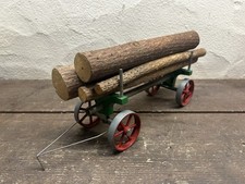 Live Steam Mamod LW1 Log Wagon Green Trailer Model Toy