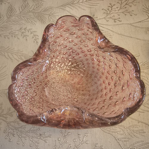 Vtg murano art glass bowl - murano,