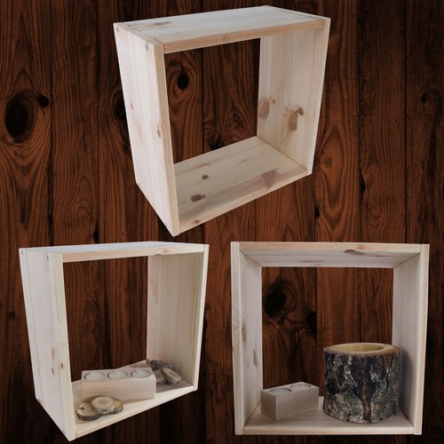 Cube floating wooden book - cube,