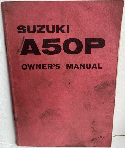 Suzuki a50p original - a50p, owners
