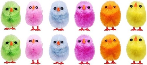 160 mini coloured chicks - coloured,