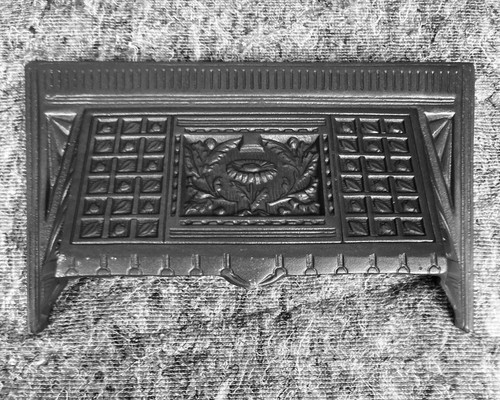 Restored cast iron fireplace - restored,