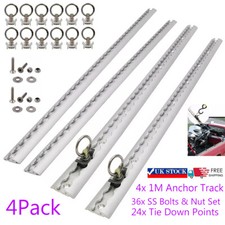 4X 1M Cargo Track Rails Van