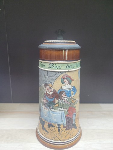 Antique beer stein circa 1900 - antique,