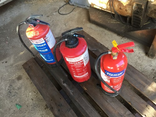 Fire extinguisher part filled - part,