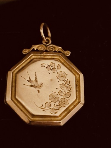 Victorian rose gold locket - victorian,