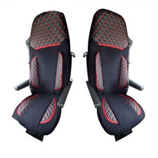 2x Black Seat Covers Quilted