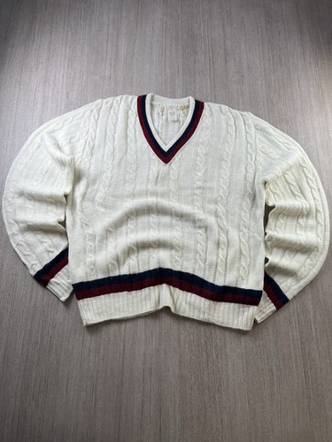 Vtg men cable - knit, cricket