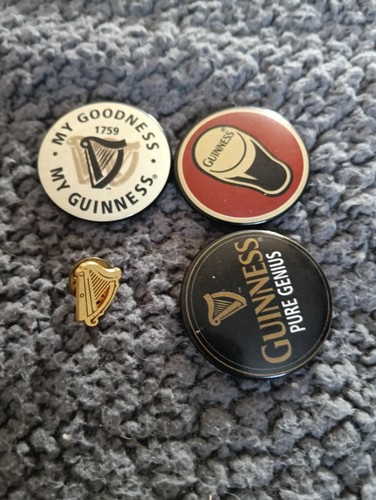 Vintage guinnes pin badges - pin,
