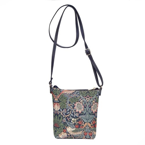 Strawberry thief crossbody bag - strawberry,