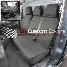 Peugeot Expert Van Tailored & Waterproof Front Seat Covers 2014 Black 298