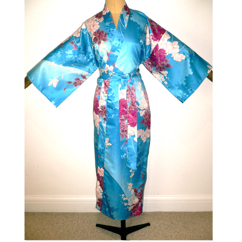 1980s vintage blue silky - 1980s,
