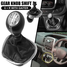 Black Gear Knob Shift 6 + R
