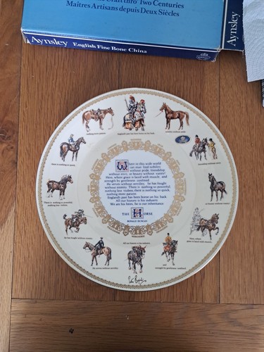 Aynsley equine plate ronald - aynsley,