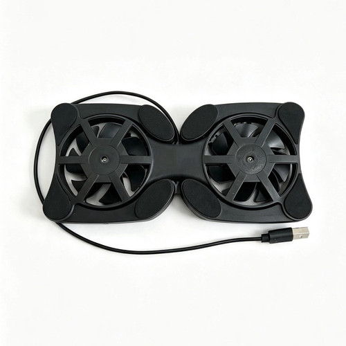 Black laptop cooling - laptop, pad