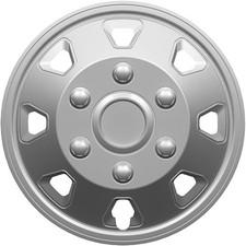 FOR VW CADDY MAXI LIFE 16" INCH WHEEL TRIMS HUB CAPS SILVER ITAH DEEP DISH 4PC