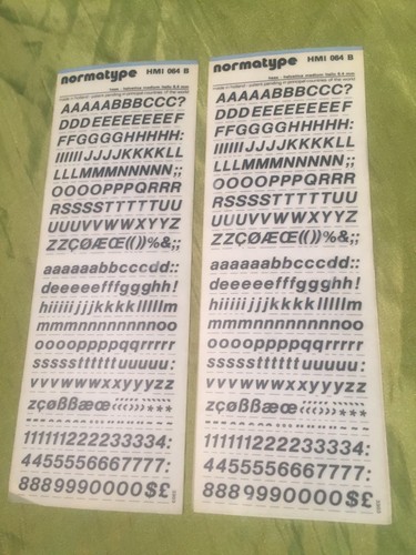 Normatype instant lettering - instant,