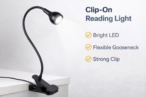 Clip desk lamp flexible - lamp,