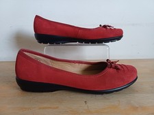 Hotter Emmy Red Suede Leather