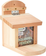 Wooden Squirrel Feeder Box with Lift up Lid, Tried and Tested with Special HI SP