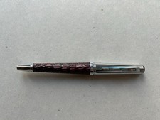 Cross Ballpoint Pen Croc Leather Design Bordeaux **no box needs refill **