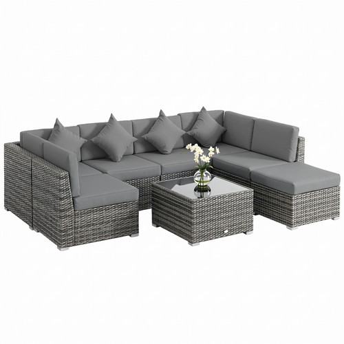 Outsunny pieces patio rattan - 8,