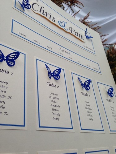 Diy butterfly wedding table - butterfly,