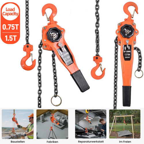 Chain hoist block and tackle - chain,