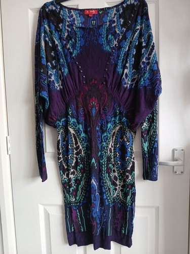 Rene derhy viscose dress size - viscose,