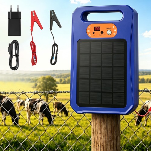 Solar electric fence - electric, charger