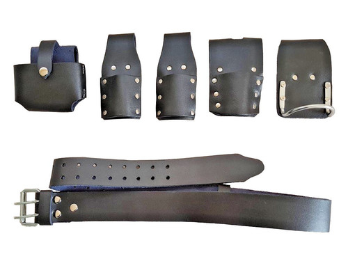 Bbi black leather scaffolding - black,