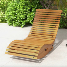 Rustic Sun Lounger Outdoor