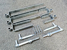 12"/18"/24" Heavy Duty Double Strap Field Farm Gate Hinges + Fixing Galvanised